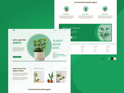 GetPlanty design earth gogreen green home plants trees ui website