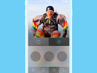 Bevy App - Search results animated animation app gif interface mobile ui ux