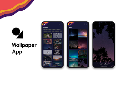 Wallpaper App design ui ux