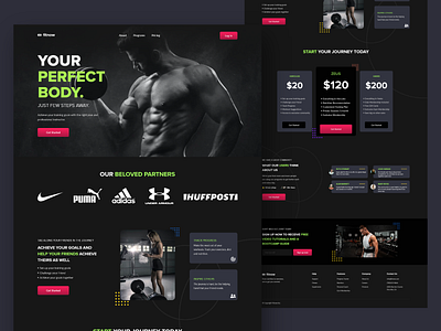 Fitness Website Concept