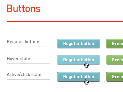 Just some buttons buttons ui web