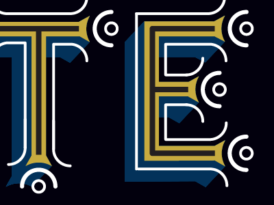 Poster Progress letterforms lettering vector