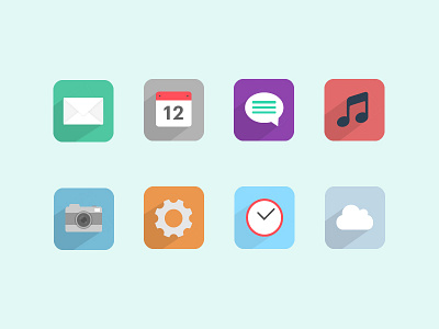 Daily UI #005 app app icon calendar camera daily ui design email flat design icon illustration ui