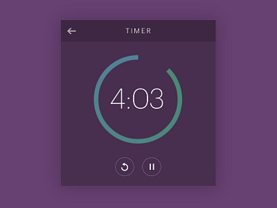 Daily UI #014 014 countdown daily ui design flat design gradient illustration purple timer ui