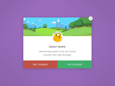 Daily UI #016 016 adventure time daily ui design flat design illustration overlay pop up ui