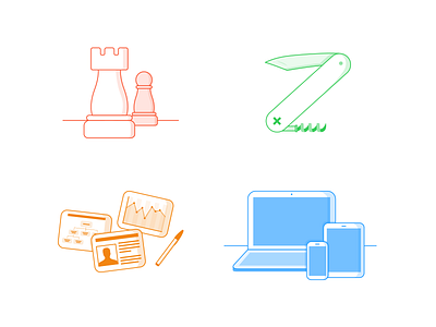 Icon Set chess devices icons illustration rantmedia strategy ui design usability