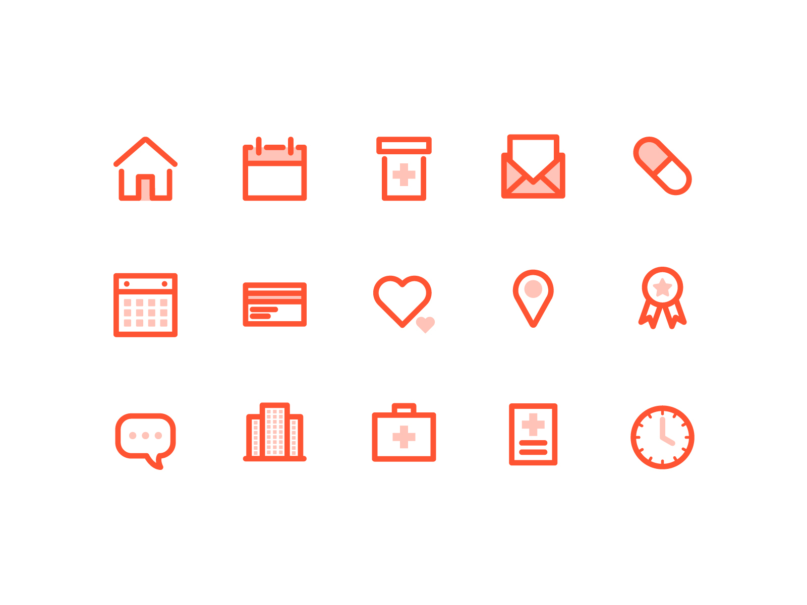 Orange Icons by Rachel Sulek on Dribbble