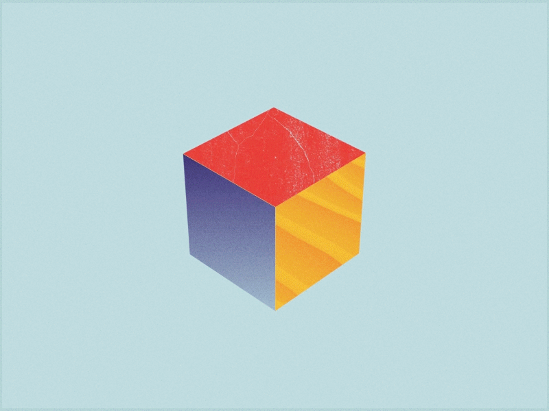 Style Test animation cube sahpes texture