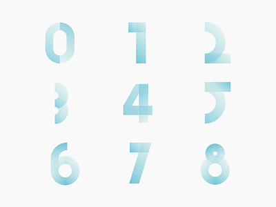 Fresh Ice number collection collection fresh ice number numbers type typography vector