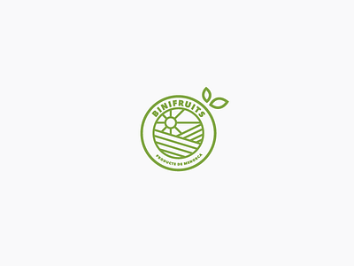 Logo Binifruits apple brand farm fruit fruits identity kiwi logo logotype orange vector