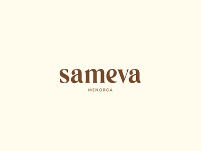 Sameva branding branding design lettering logo logotype typography vector