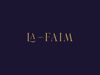La Faim branding branding design logo logotype vector