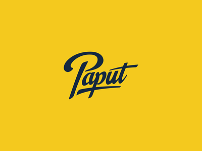 Paput branding branding design lettering logo logotype vector