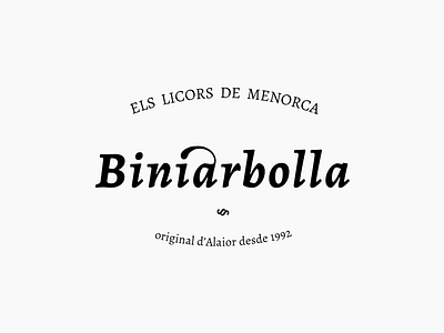 Biniarbolla brand branding drink liqueur logo logotype