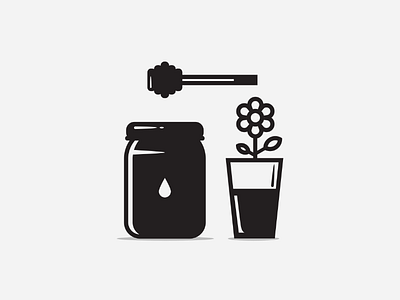 Black honey black honey illustration sweet vector