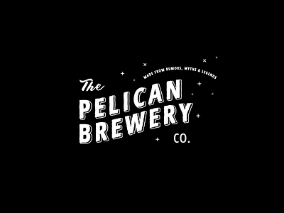 Pelican logo beer black brewery logo logotype pelican