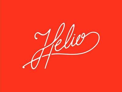 Helio lettering branding helio letter lettering logo logotype