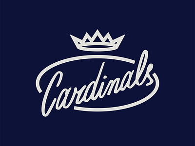Cardinals lettering bird brand branding lettering logo logotype