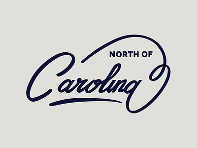 North of carolina lettering