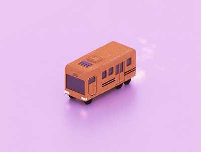 voxel bus 3d model cute models magicavoxel pixelart voxel voxelart