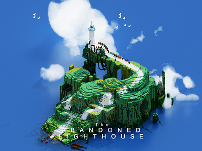 The Abandoned Lighthouse | Voxel art