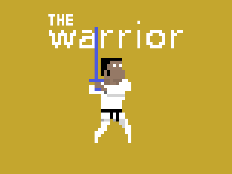 the Warrior animation character illustration motion motion animation motion art pixelart