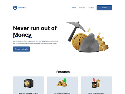 MoneyMonk Finance Website app branding design ui ux web design