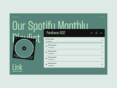 Panthone Studio Music Page