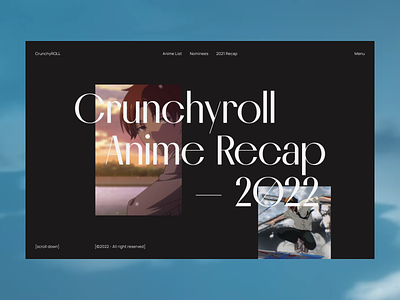 Crunchyroll 2022 recap 3d animation app art branding design graphic design illustration logo motion graphics typography ui ux vector