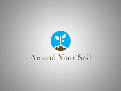 Amend Your Soil Logo v2 blue logo nature plant soil