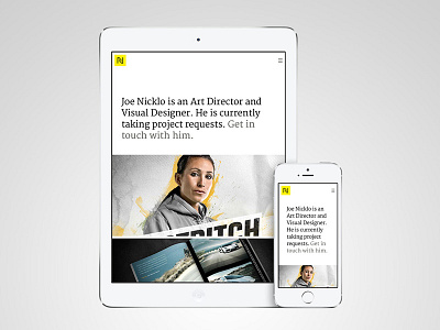 WIP: Portfolio Site Preview grid ipad iphone mobile portfolio responsive typography ui design web wordpress