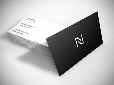 Personal Business Card business card corporate identity minimalistic typography