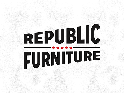 Republic Furniture Logo Concept branding logo rebrand retail