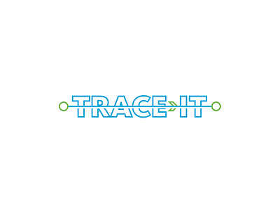 Trace It Logo Concept brand internal lines logo trace