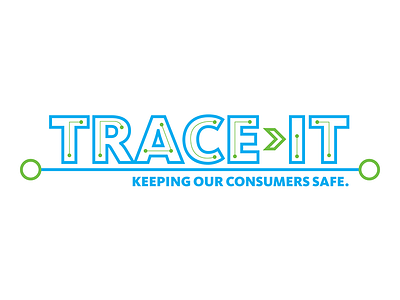 Trace-it Logo Concept brand lines logo trace track