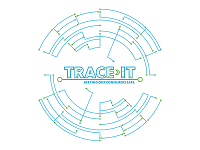 Trace-it Poser Concept brand lines logo maze poster trace track