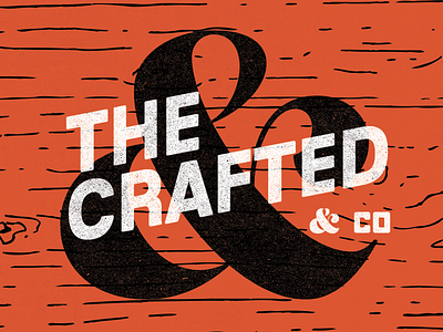 The Crafted & Co Logo Concept #2 brand concept crafted logo vintage