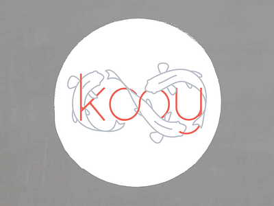 Kooy Logo Concept brand fish infinity koi logo