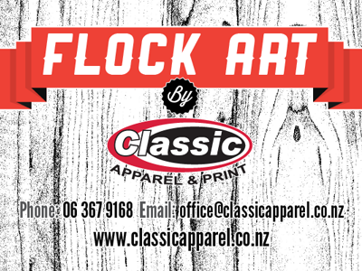 "Flock Art" Promo Card