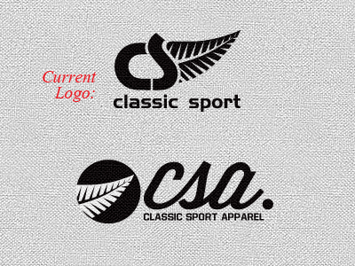 Classic Sport Apparel Re-brand apparel logo re brand