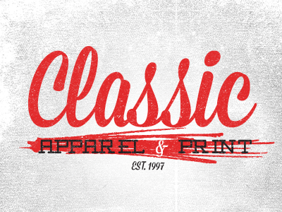 Classic Apparel & Print - Rebrand branding classic design logo rebrand