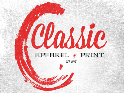 Classic Apparel & Print - Rebrand apparel classic design logo rebrand