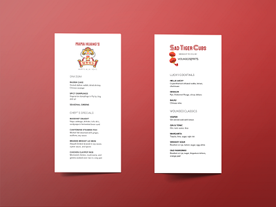 Chinese New Year Popup Menu graphic design