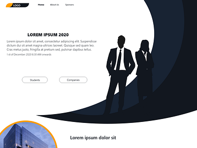 Website Design 02 adobe xd job application job board landing page design landing page ui landingpage trendy design uiux web design website design