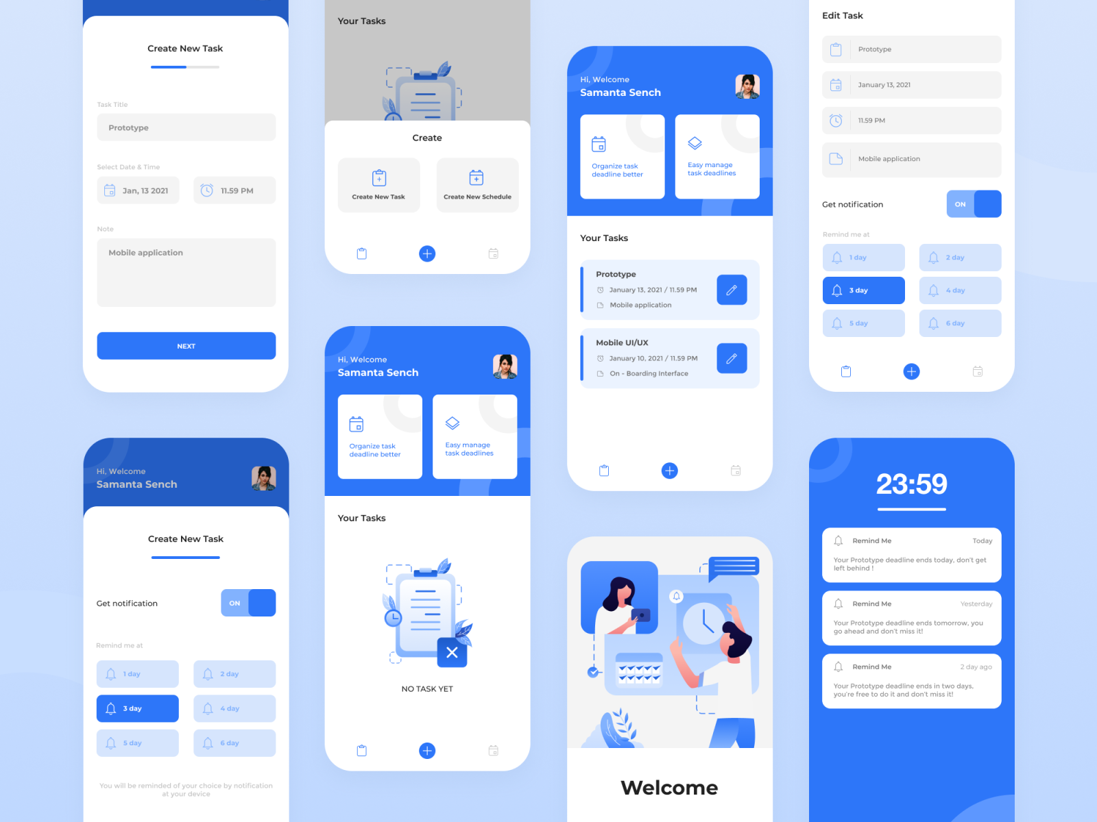 Remind Me - Reminder Mobile App by Naufal Adiftya Falah on Dribbble