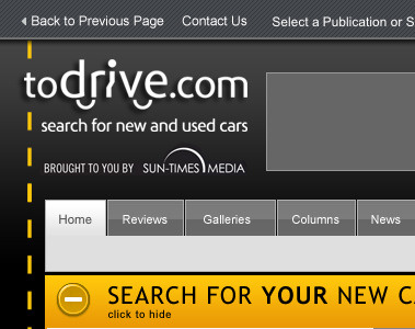 ToDrive site redesign colindpritchard redesign web design