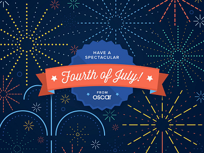 Fourth Of July facebook fireworks fourth of july illustration oscar