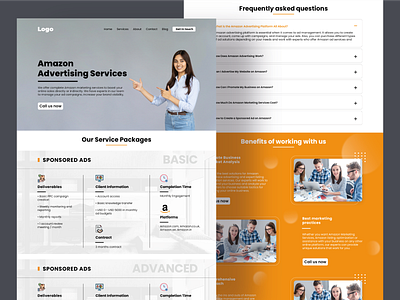 Website design amazon store front banner design branding contact us creative creative illustration digital assets graphic design home page landing page service page ui uiux user interface web design website website design