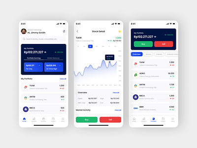 Stock Market Mobile App Concept