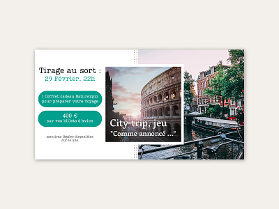 City trip - web banner creative design travel travel agency ui ux web banner web design website website design